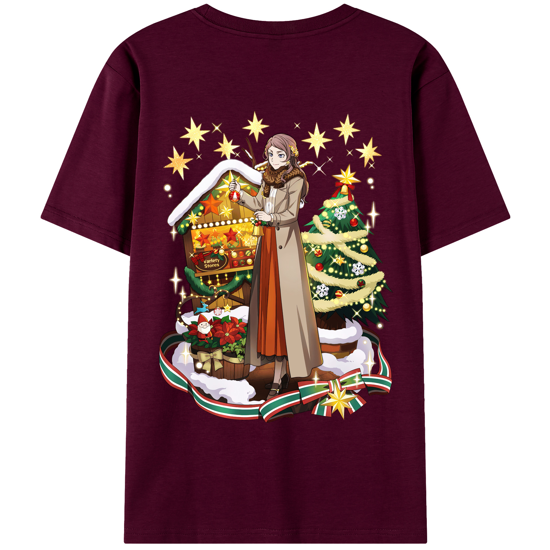 （画像用） 文豪ストレイドッグス Bungo Stray Dogs レディース半袖Tシャツ(バックプリント)